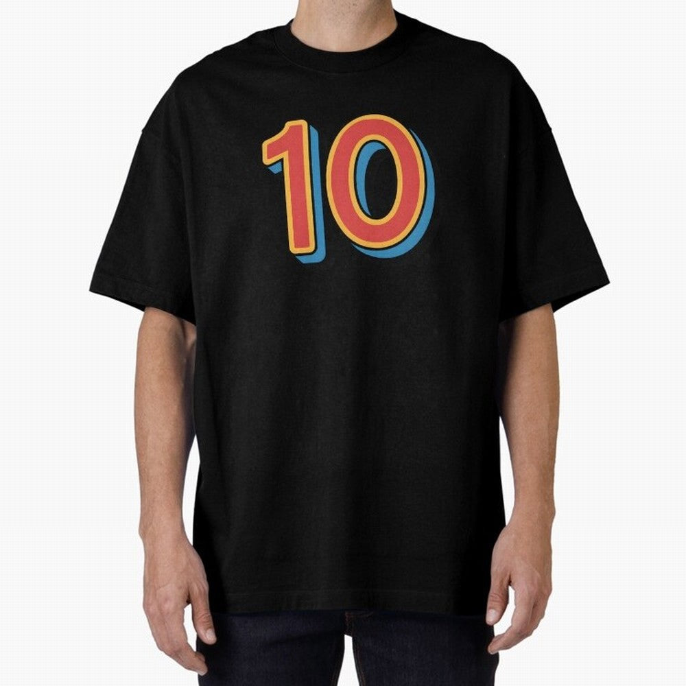Number 10 Oversized T-Shirt Spotlight FIFA World Cup 2026 Group Stage Spirit, Centered on Spain and Netherlands, Messi, Game Day Rituals, Football Legends, Country Pride and the Road to the Final; Created for Match Day Parties, Soccer Gifts, Fan