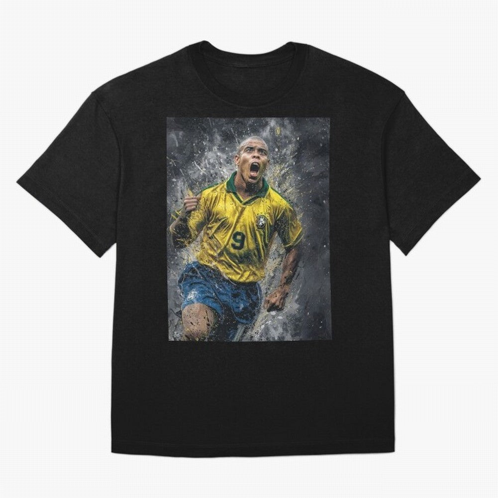 Ronaldo Naz¨¢rio - Il Fenomeno (Brazil) Oversized T-Shirt Live for the Drama of Global Football Passion for FIFA World Cup 2026, Driven by Mbappe and Neymar, Spain and Netherlands, Classic Soccer Heritage, Championship Pressure, Fan Loyalty and