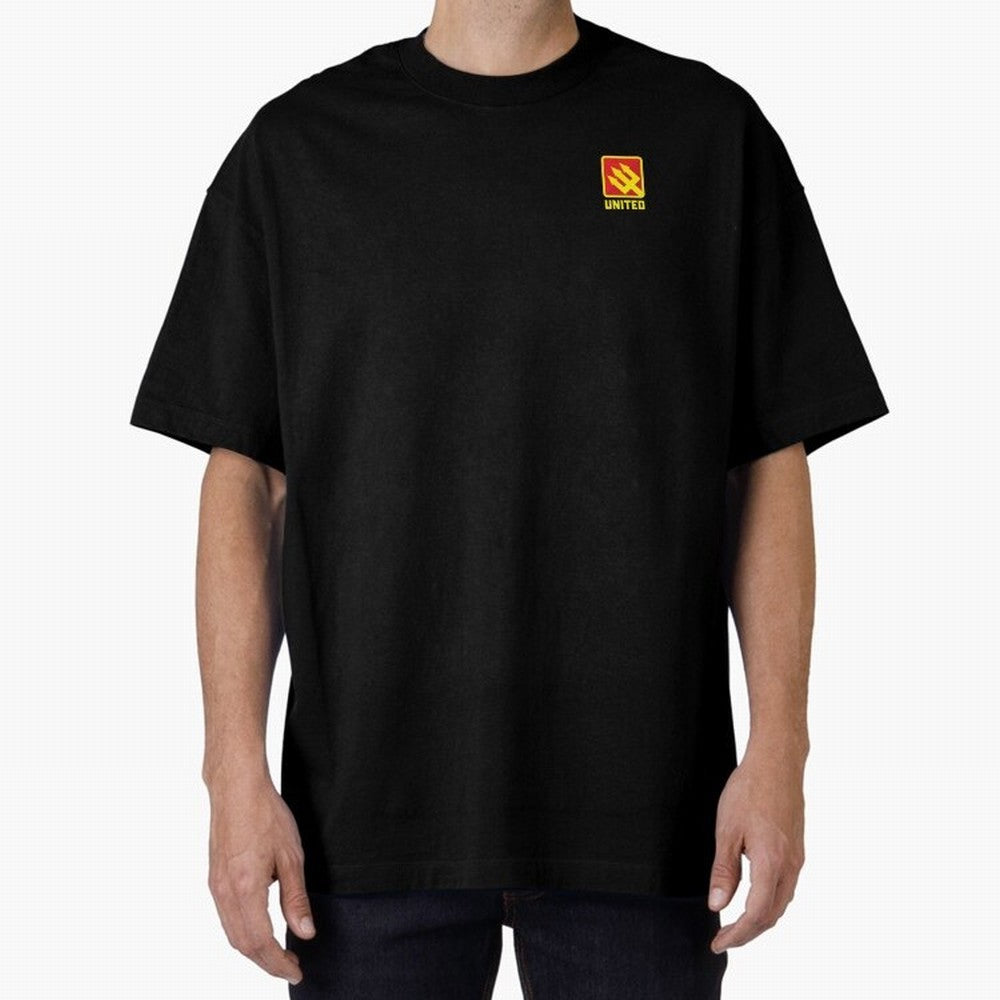 Manchester United Minimal Badge Oversized T-Shirt Support Your Favorite Stars during FIFA World Cup 2026 USA Canada Mexico for Fans of Neymar and Portugal, Spain and Germany, Bringing Soccer Culture, Superstar Moments, National Team Dreams and