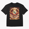 Estrellas del Real Madrid Oversized T-Shirt Show Fan Pride Across Global Football Passion for FIFA World Cup 2026 Group Stage, Centered on Mbappe, England and Germany, Goal Celebration Energy, Supporter Heritage, Football Icons and Worldwide