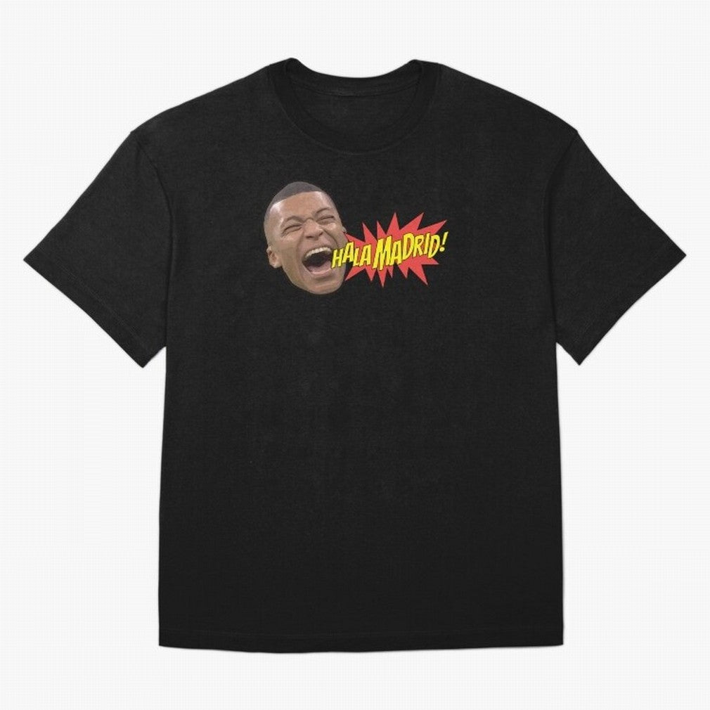 Real Madrid - Kylian Mbapp¨¦ Hala Madrid Oversized T-Shirt Bring a Vintage Feel to FIFA World Cup 2026 USA Canada Mexico for Fans of CR7 and Germany, Bringing Game Day Rituals, Football Legends, Country Pride and the Road to the Final; Created for