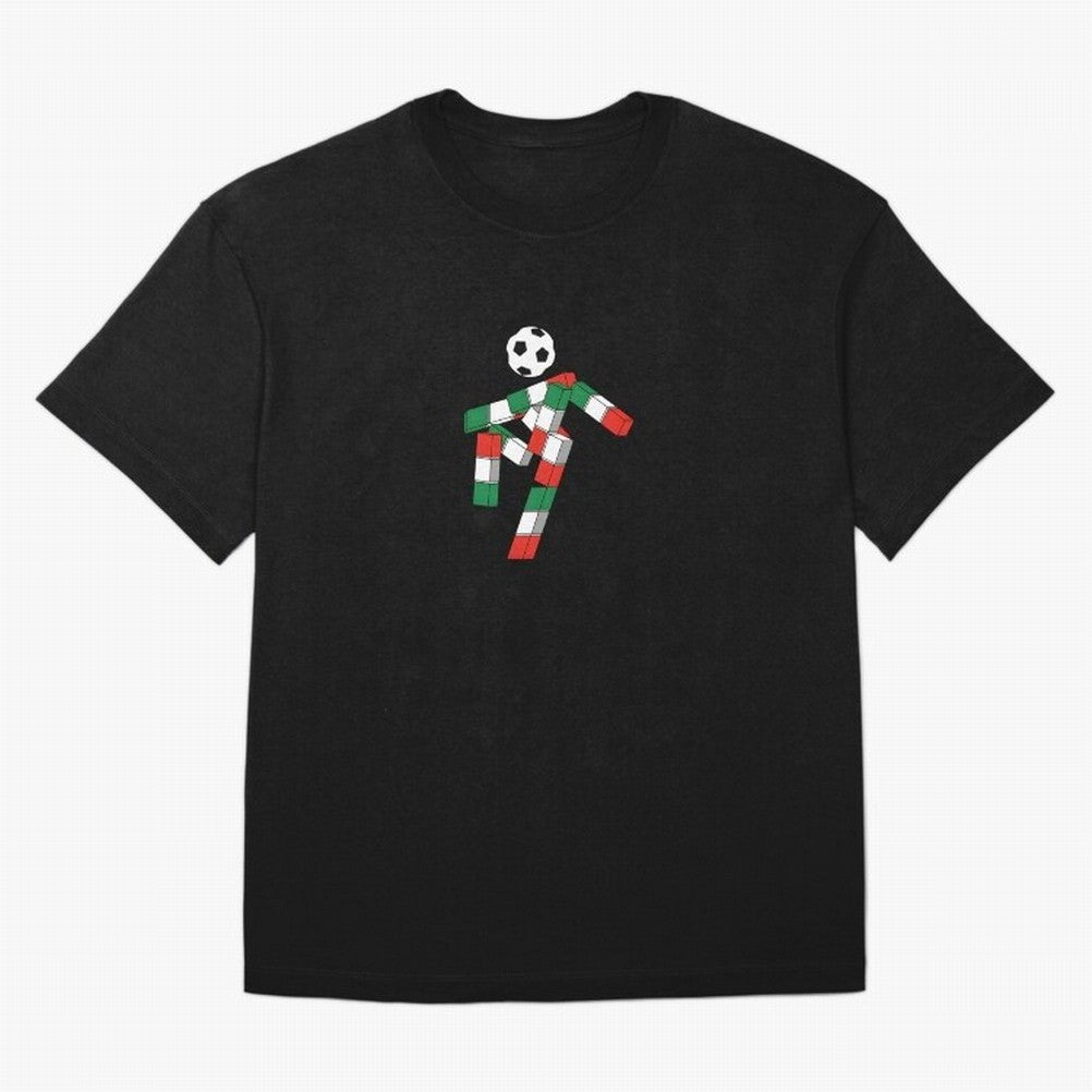 Ciao - World Cup 90' Mascote Logo Oversized T-Shirt Show Your Stadium Side during Global Football Passion for FIFA World Cup 2026 USA Canada Mexico, Driven by Mbappe and Neymar, Argentina and Brazil, Soccer Culture, Superstar Moments, National Team