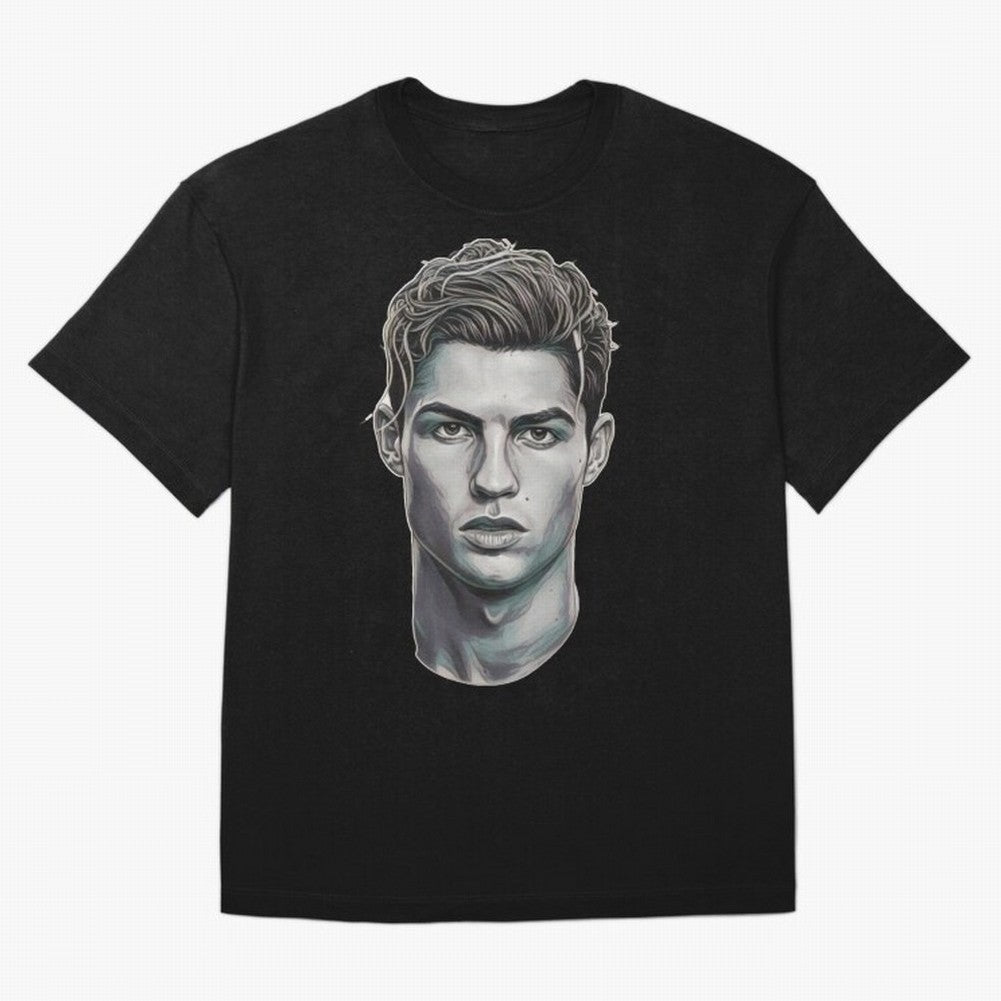 Ronaldo drawing 2008 Oversized T-Shirt Celebrate Rivalries and Pride in FIFA World Cup 2026 Spirit, Inspired by England and Germany, Messi, CR7 and Mbappe, Champion Mindset, Group Stage Buzz, Knockout Tension and Passionate Fan Culture; Perfect for