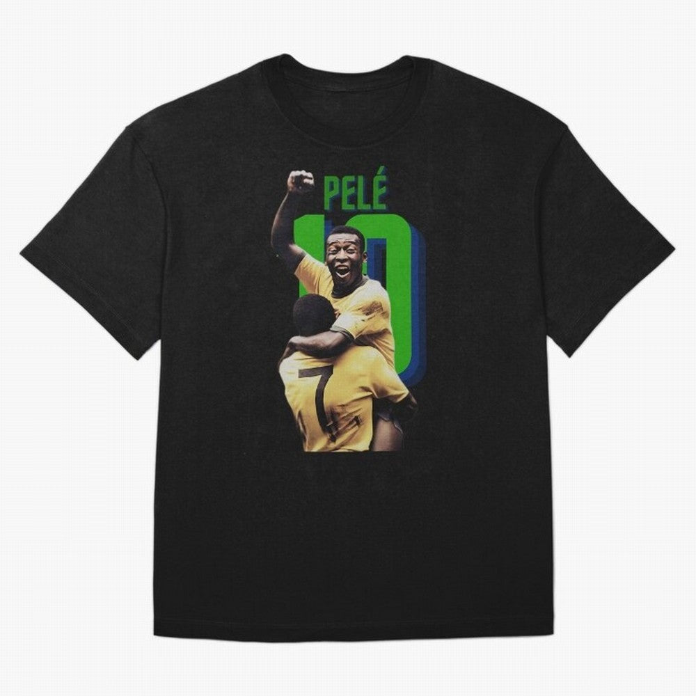 Pele 10 Oversized T-Shirt Bring a Vintage Feel to Global Football Passion for FIFA World Cup 2026, Highlighting Haaland, Spain, Game Day Rituals, Football Legends, Country Pride and the Road to the Final; Created for Match Day Parties, Soccer