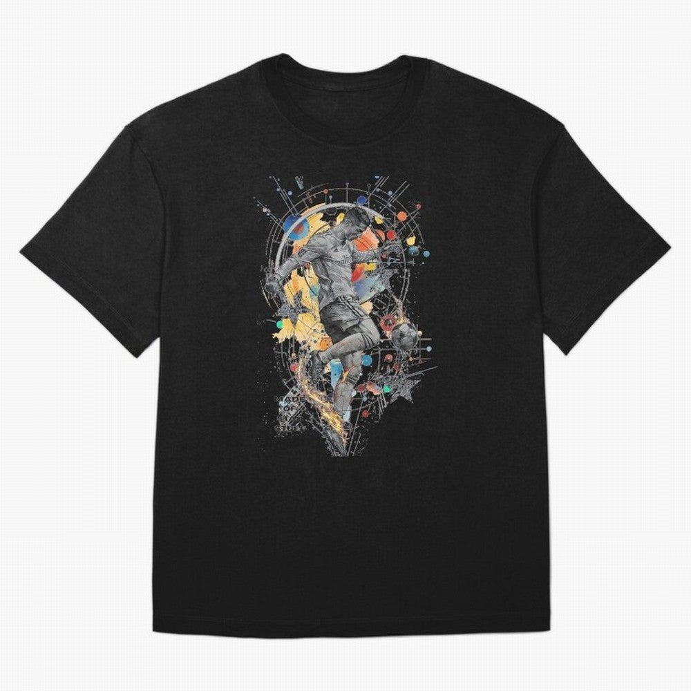 Cosmic Ronaldo Made of Star Stuff Artwork For Football Fans Gift For Soccer Enthusiasts Oversized T-Shirt Celebrate National Team Dreams in the FIFA World Cup 2026 Journey through CR7 Highlights, Germany Pride, Supporter Pride, Iconic Celebrations,
