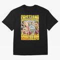 Ronaldo Siuuu Celebration Silhouette Design For Football Fans, Gift For Soccer Enthusiasts Oversized T-Shirt Feel the Roar of Match Day Hype around FIFA World Cup 2026 USA Canada Mexico, Cristiano Ronaldo, Haaland and CR7, Germany, Football