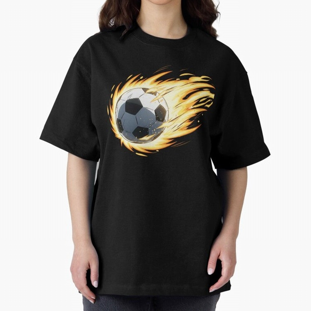 Soccer anime Oversized T-Shirt Make Game Day About FIFA World Cup 2026 USA Canada Mexico Spirit, Capturing France and Portugal, Messi, CR7 and Mbappe, Soccer Culture, Superstar Moments, National Team Dreams and Competitive Fire; Perfect for Fans,