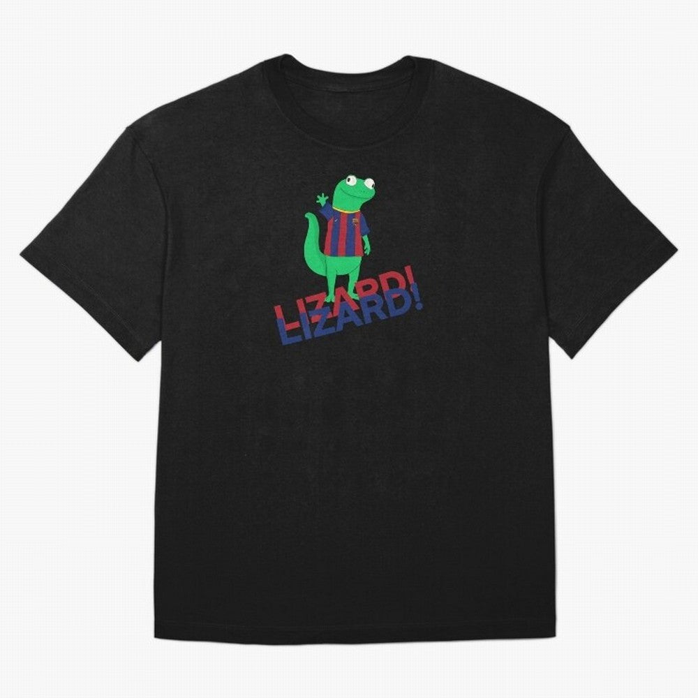 Viral lizard meme fcbarcelona Oversized T-Shirt Honor Global Football Passion for FIFA World Cup 2026, Filled with Cristiano Ronaldo, Haaland and CR7, Argentina, France and Brazil, Tournament Hype, Historic Matchups, Family Viewing Parties and
