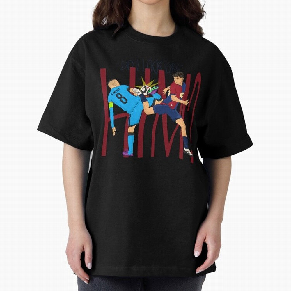 Iniesta and pedri the past and present Oversized T-Shirt Feel FIFA World Cup 2026 Made for Messi, Neymar and Mbappe, England and Germany Energy, Fan Favorite Moments, National Team Passion, Big Match Drama and Soccer History; Ideal for Passionate