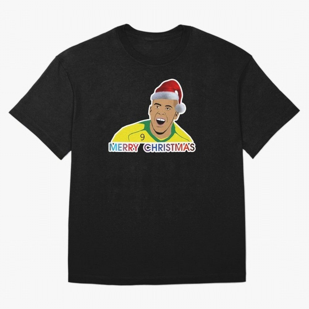 Ronaldo Christmas illustration Oversized T-Shirt Share the Excitement of FIFA World Cup 2026 Group Stage for Fans of Haaland and England, Bringing Championship Spirit, Famous Goals, Roaring Crowds and International Football Unity; Ideal for