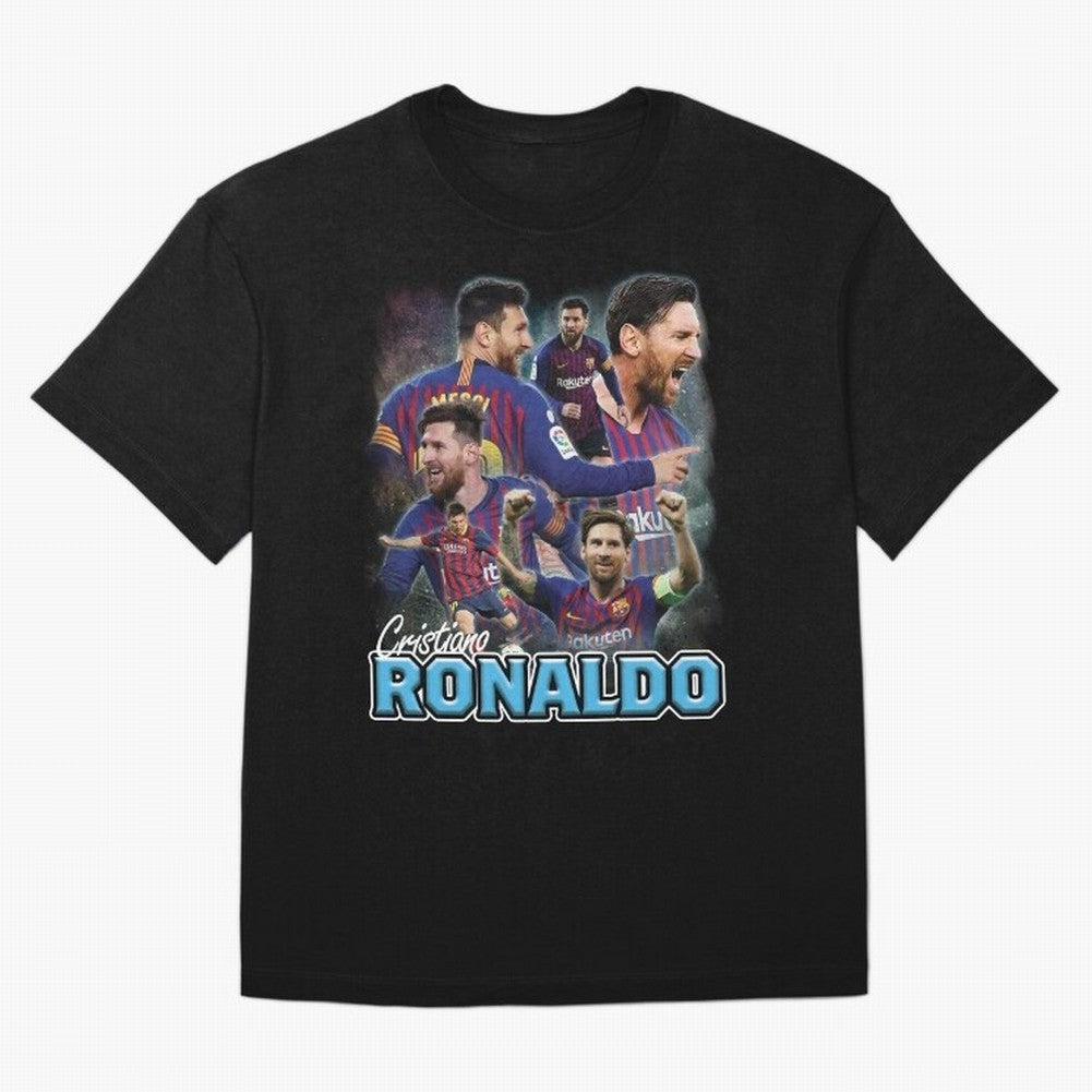 Ronaldo / Messi Pardoy Shirt Oversized T-Shirt Relive the Noise and Pride of Global Football Passion for FIFA World Cup 2026 USA Canada Mexico, Filled with CR7, Brazil, Portugal and Argentina, Stadium Chants, National Pride, Trophy Dreams and