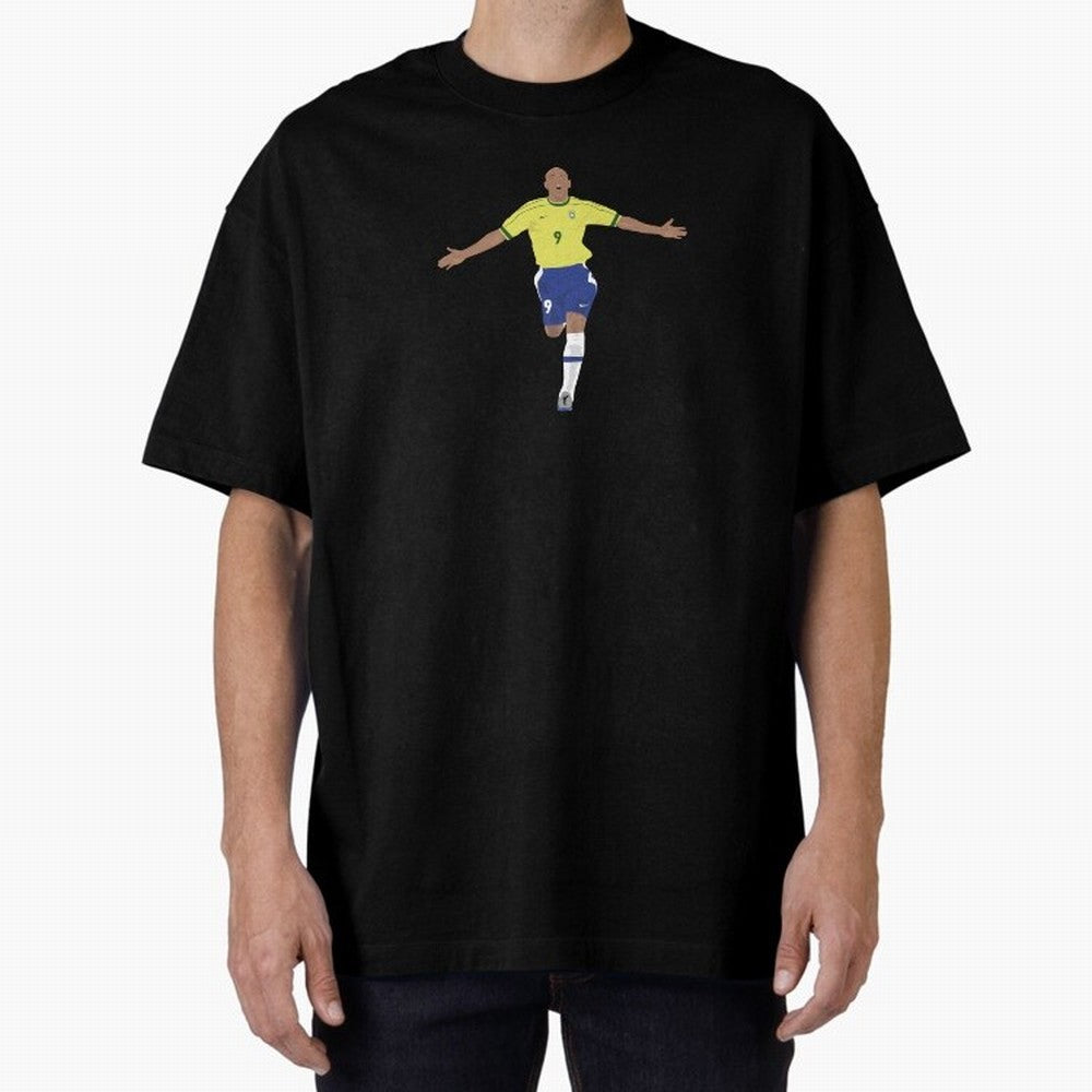Ronaldo Luis Nazario Oversized T-Shirt Remember Match Day Hype around FIFA World Cup 2026, Mbappe and Neymar, France and Portugal, Tournament Hype, Historic Matchups, Family Viewing Parties and Global Sports Pride; Perfect for People Who Love