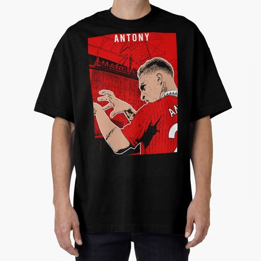 Antony Oversized T-Shirt Experience the Global Stage of FIFA World Cup 2026 Group Stage with Messi, Spain and Netherlands Energy, Football Festival Excitement, Trophy Ambitions, Country Rivalries and Star Player Buzz; Made for Die Hard Supporters,