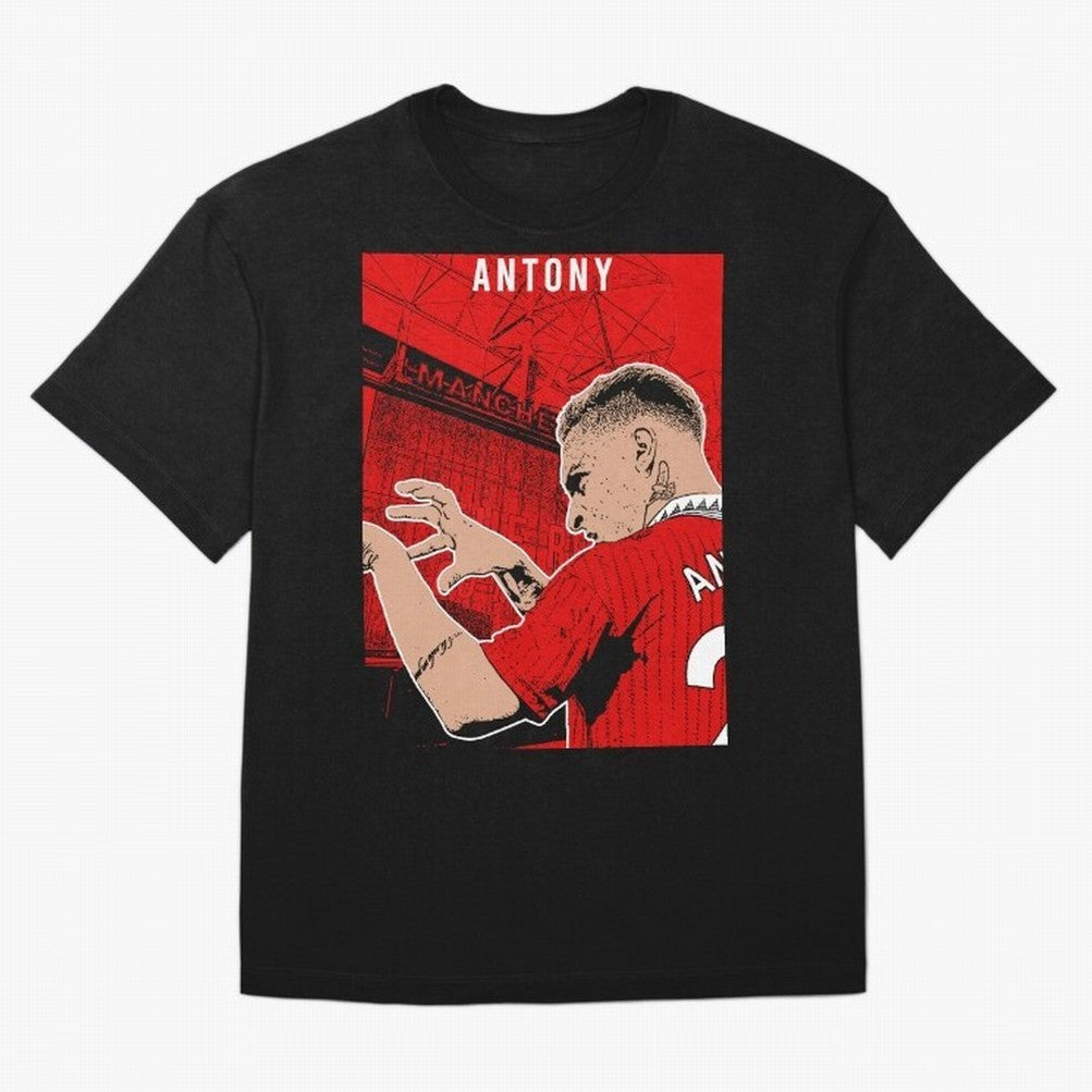 Antony Oversized T-Shirt Experience the Global Stage of FIFA World Cup 2026 Group Stage with Messi, Spain and Netherlands Energy, Football Festival Excitement, Trophy Ambitions, Country Rivalries and Star Player Buzz; Made for Die Hard Supporters,
