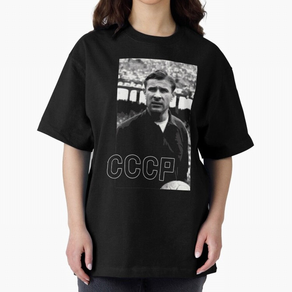Lev Yashin Football Legends1 Oversized T-Shirt Bring World Football Passion into FIFA World Cup 2026 USA Canada Mexico Spirit, Driven by Argentina, Mbappe and Neymar, Soccer Culture, Superstar Moments, National Team Dreams and Competitive Fire;