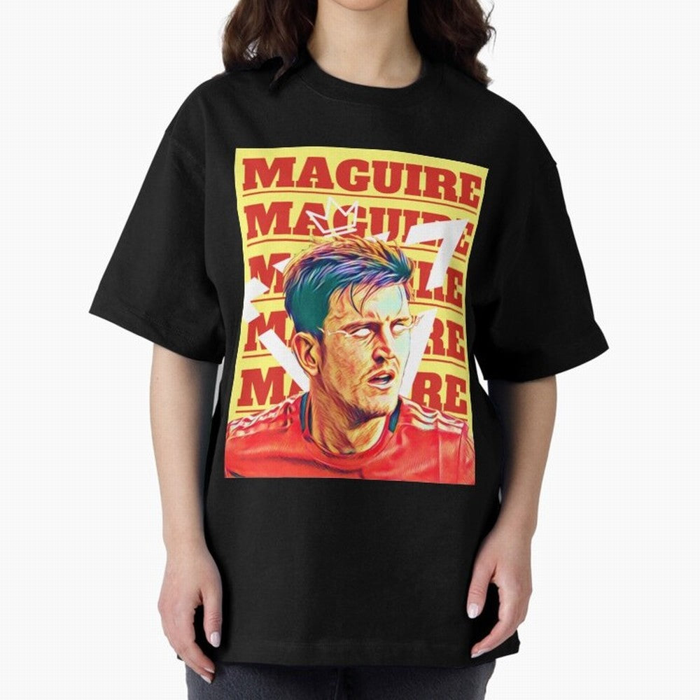 HARRY MAGUIRE, THE CAPTAIN Oversized T-Shirt Celebrate National Team Dreams in Match Day Hype around FIFA World Cup 2026 USA Canada Mexico, CR7, France and Portugal, Match Day Excitement, Supporter Culture, Golden Goals and Global Football Passion;