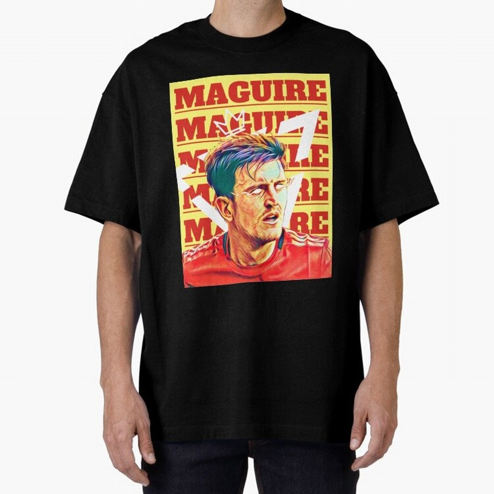 HARRY MAGUIRE, THE CAPTAIN Oversized T-Shirt Celebrate National Team Dreams in Match Day Hype around FIFA World Cup 2026 USA Canada Mexico, CR7, France and Portugal, Match Day Excitement, Supporter Culture, Golden Goals and Global Football Passion;