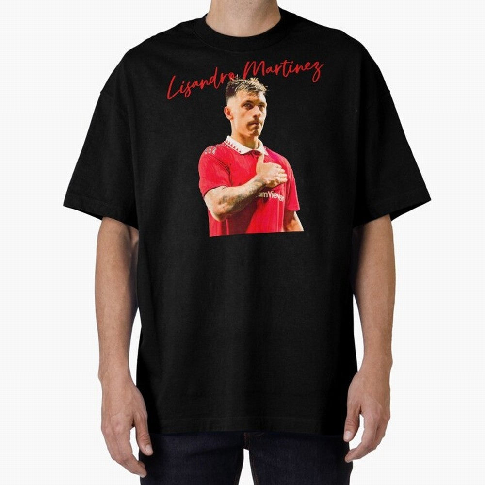 Lisandro Martinez Oversized T-Shirt Bring a Vintage Feel to Global Football Passion for FIFA World Cup 2026 Group Stage, Featuring Mbappe and Neymar, Brazil, Fan Favorite Moments, National Team Passion, Big Match Drama and Soccer History; Perfect