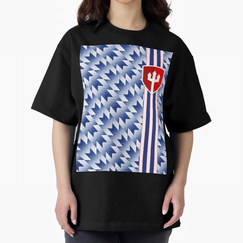 Manchester United 94 Away Jersey Pattern Oversized T-Shirt Celebrate Rivalries and Pride in the FIFA World Cup 2026 Group Stage Journey through Messi Highlights, Argentina Pride, Champion Mindset, Group Stage Buzz, Knockout Tension and Passionate