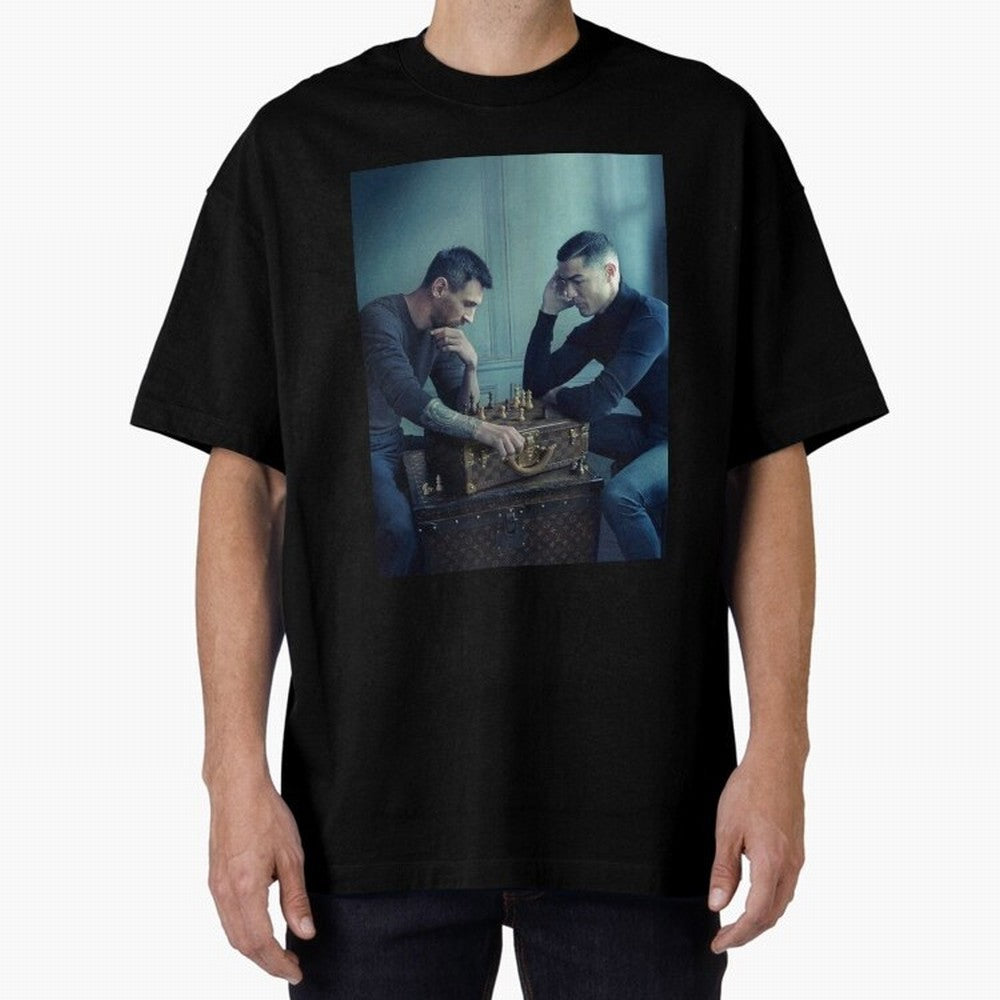Messi and Ronaldo Chess Shirt, Vintage Lionel Messi Shirt, Lionel Messi Sweatshirt, Messi Hoodie, Retro Messi Hoodie Oversized T-Shirt Carry the Colors and Pride of FIFA World Cup 2026 USA Canada Mexico Filled with Messi, Argentina Energy,