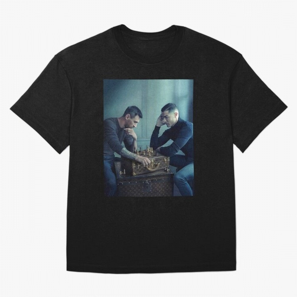 Messi and Ronaldo Chess Shirt, Vintage Lionel Messi Shirt, Lionel Messi Sweatshirt, Messi Hoodie, Retro Messi Hoodie Oversized T-Shirt Carry the Colors and Pride of FIFA World Cup 2026 USA Canada Mexico Filled with Messi, Argentina Energy,