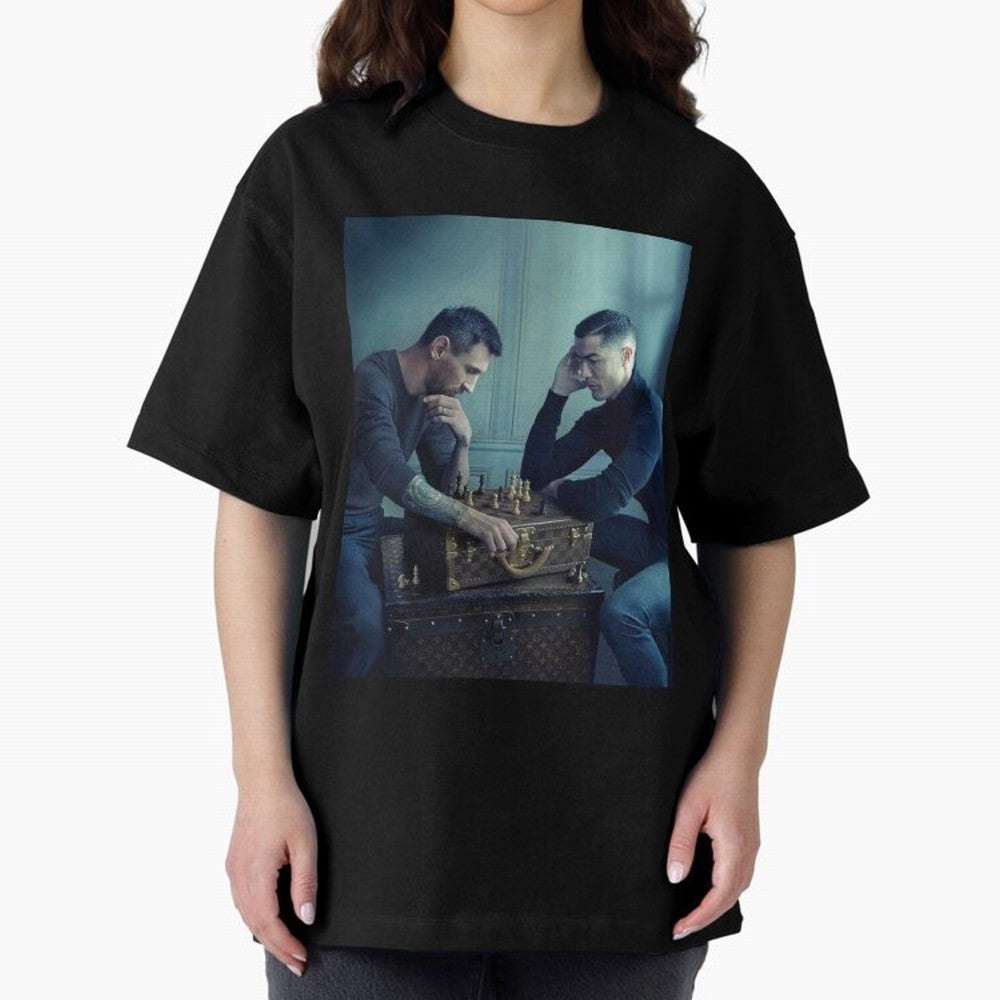 Messi and Ronaldo Chess Shirt, Vintage Lionel Messi Shirt, Lionel Messi Sweatshirt, Messi Hoodie, Retro Messi Hoodie Oversized T-Shirt Carry the Colors and Pride of FIFA World Cup 2026 USA Canada Mexico Filled with Messi, Argentina Energy,