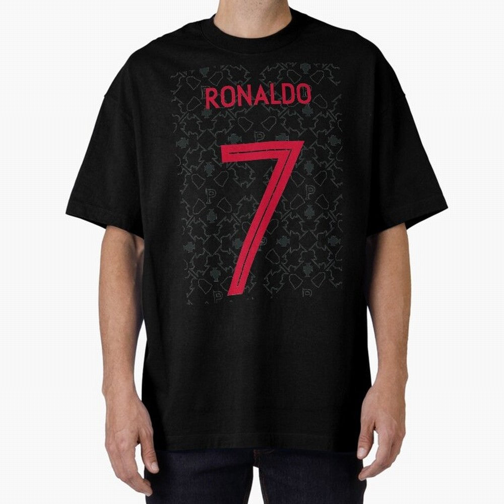 Christiano Ronaldo Portugal Away Jersey 2020 Oversized T-Shirt Celebrate the Biggest Stage of FIFA World Cup 2026 Spirit, Driven by Argentina and Brazil, Neymar, Haaland and Cristiano Ronaldo, Goal Celebration Energy, Supporter Heritage, Football