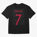 Christiano Ronaldo Portugal Away Jersey 2020 Oversized T-Shirt Celebrate the Biggest Stage of FIFA World Cup 2026 Spirit, Driven by Argentina and Brazil, Neymar, Haaland and Cristiano Ronaldo, Goal Celebration Energy, Supporter Heritage, Football
