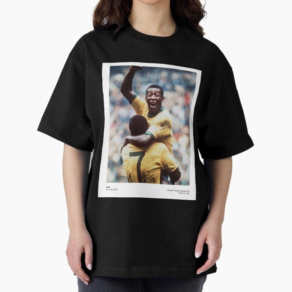 Pele Oversized T-Shirt Fuel the Hype around the FIFA World Cup 2026 Journey through Mbappe and Neymar Highlights, Netherlands Pride, Game Day Rituals, Football Legends, Country Pride and the Road to the Final; Made for Collectors Who Enjoy Iconic