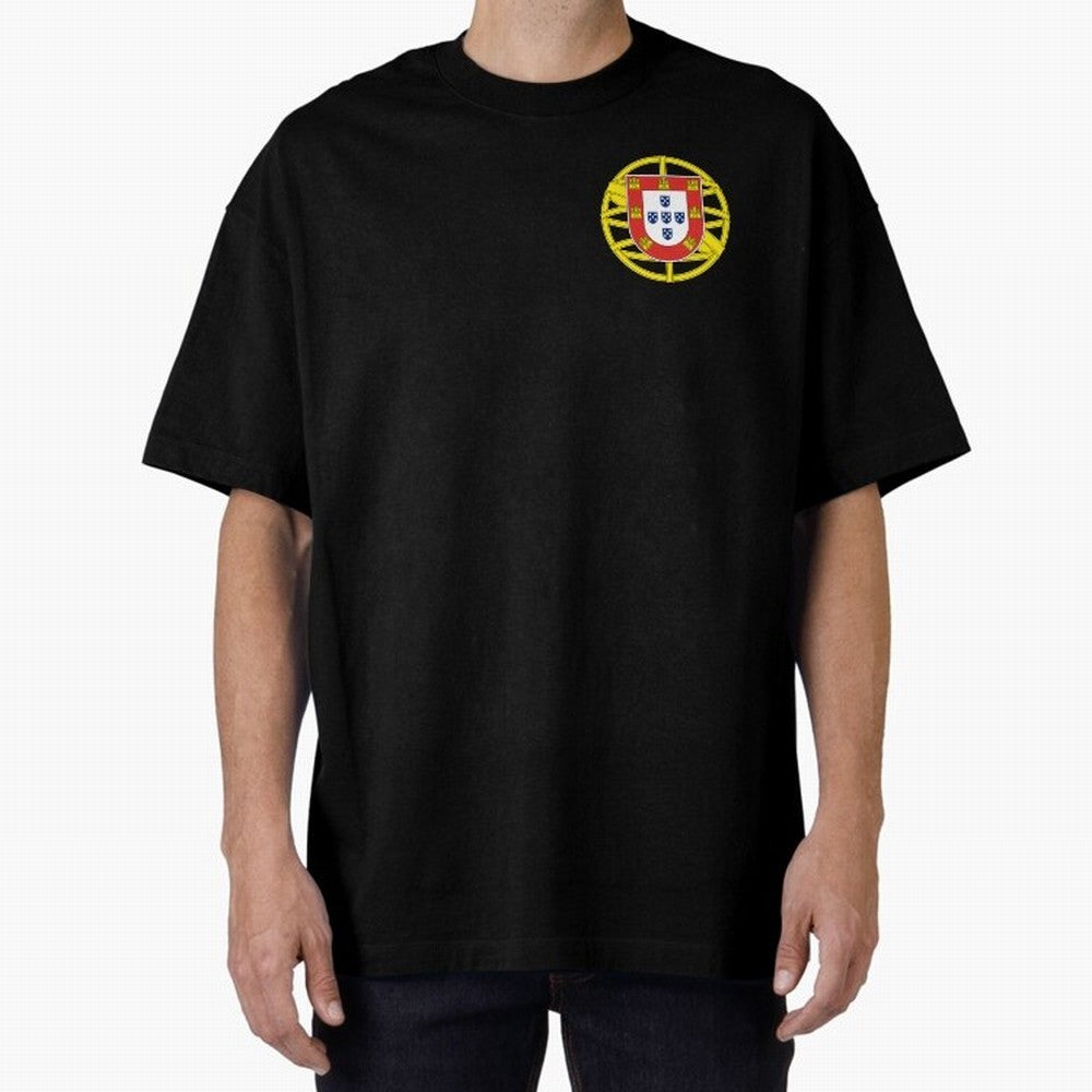 Portugal Coat of Arms Oversized T-Shirt Relive the Noise and Pride of the FIFA World Cup 2026 USA Canada Mexico Journey through Neymar, Haaland and Cristiano Ronaldo Highlights, England Pride, Stadium Memories, Football Loyalty, International