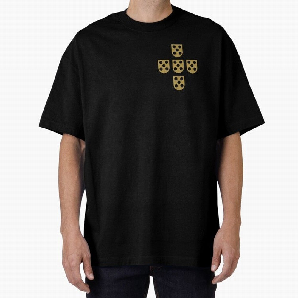 Quinas Portugal Gold B Oversized T-Shirt Feel the Roar of the FIFA World Cup 2026 Journey through Neymar, Haaland and Cristiano Ronaldo Highlights, Portugal, Spain and Germany Pride, Match Day Excitement, Supporter Culture, Golden Goals and Global
