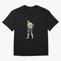 Brazilian Football Player from Milano Oversized T-Shirt Remember Iconic Moments from FIFA World Cup 2026 for Fans of Haaland and Mbappe and Spain, Bringing Classic Soccer Heritage, Championship Pressure, Fan Loyalty and International Pride; Great