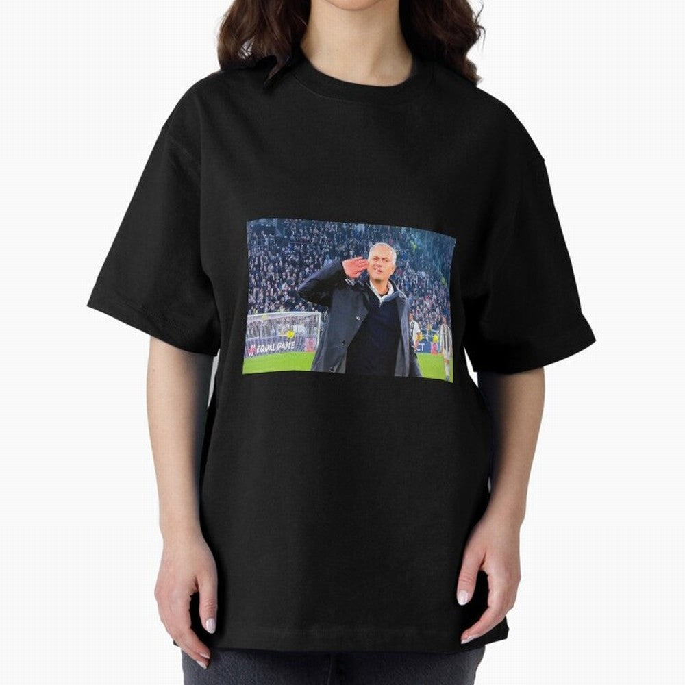 Mourinho VS Juventus Oversized T-Shirt Celebrate Supporters United by FIFA World Cup 2026 for Fans of Mbappe and Neymar and France and Portugal, Bringing Football Festival Excitement, Trophy Ambitions, Country Rivalries and Star Player Buzz; Ideal