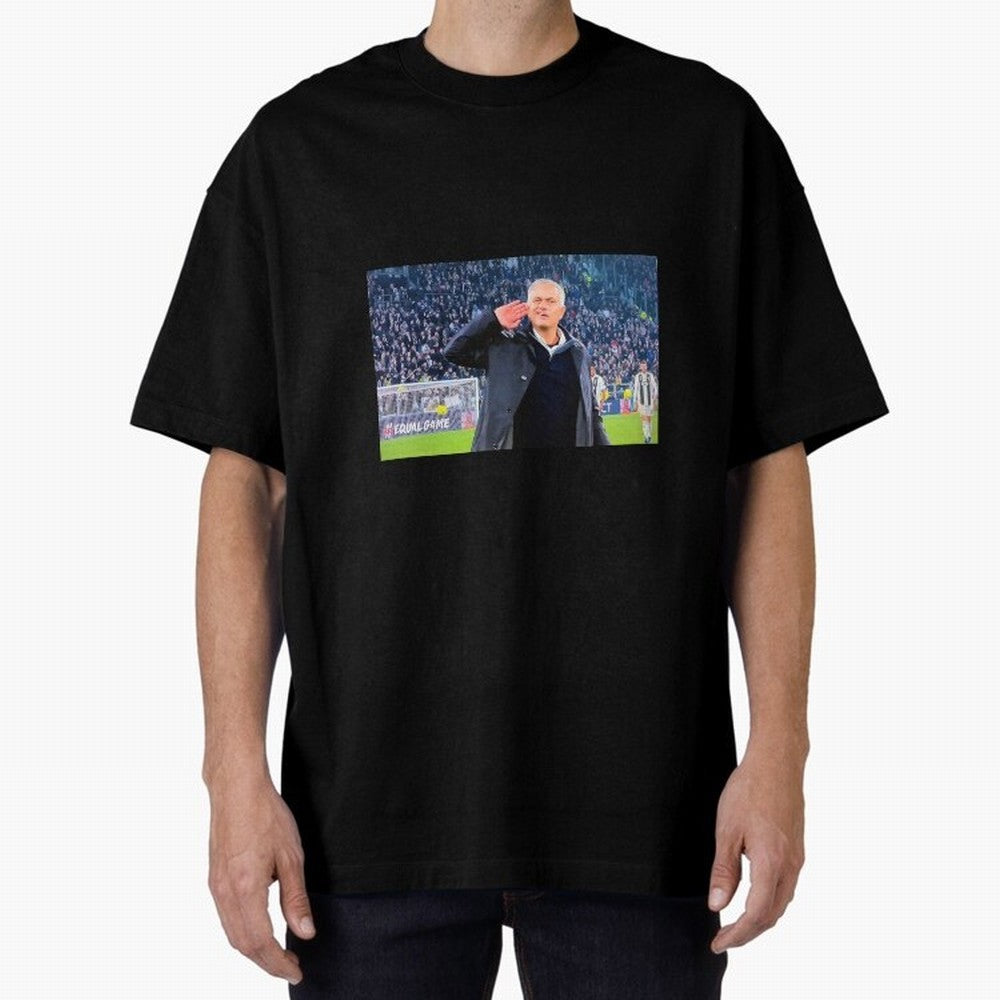 Mourinho VS Juventus Oversized T-Shirt Celebrate Supporters United by FIFA World Cup 2026 for Fans of Mbappe and Neymar and France and Portugal, Bringing Football Festival Excitement, Trophy Ambitions, Country Rivalries and Star Player Buzz; Ideal