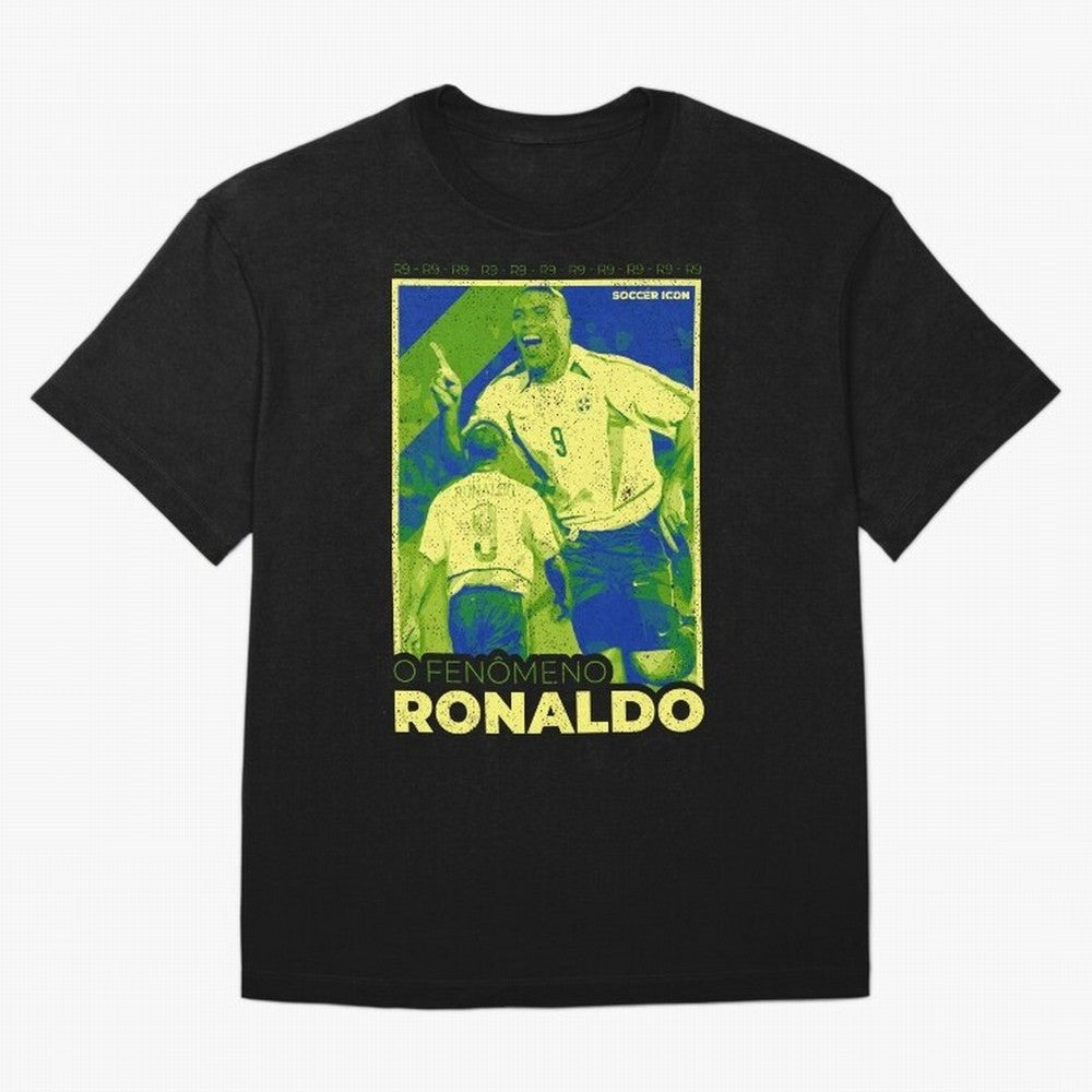 Ronaldo - Street Art - Soccer Icons Oversized T-Shirt Bring Home FIFA World Cup 2026 Group Stage for Fans of Messi and Brazil, Bringing Game Day Rituals, Football Legends, Country Pride and the Road to the Final; Built for Supporters Chasing Trophy