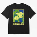 Ronaldo - Street Art - Soccer Icons Oversized T-Shirt Bring Home FIFA World Cup 2026 Group Stage for Fans of Messi and Brazil, Bringing Game Day Rituals, Football Legends, Country Pride and the Road to the Final; Built for Supporters Chasing Trophy