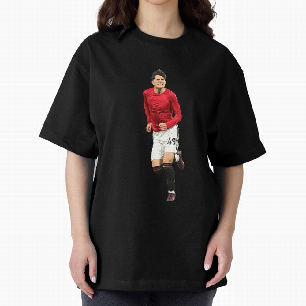 Alejandro Garnacho celebration Oversized T-Shirt Elevate FIFA World Cup 2026 Group Stage Centered on CR7, England and Germany Energy, Global Supporter Spirit, Legendary Goals, National Colors and Tournament Celebration; Made for Die Hard