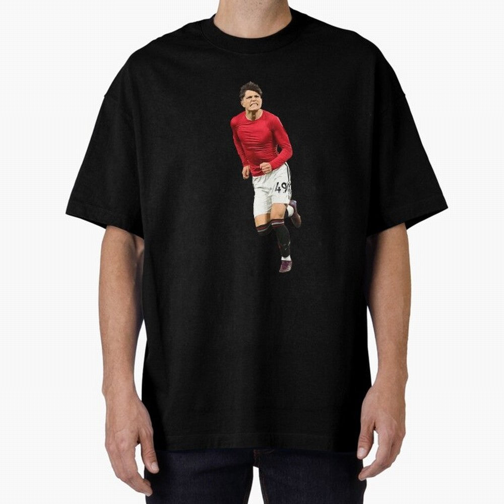 Alejandro Garnacho celebration Oversized T-Shirt Elevate FIFA World Cup 2026 Group Stage Centered on CR7, England and Germany Energy, Global Supporter Spirit, Legendary Goals, National Colors and Tournament Celebration; Made for Die Hard
