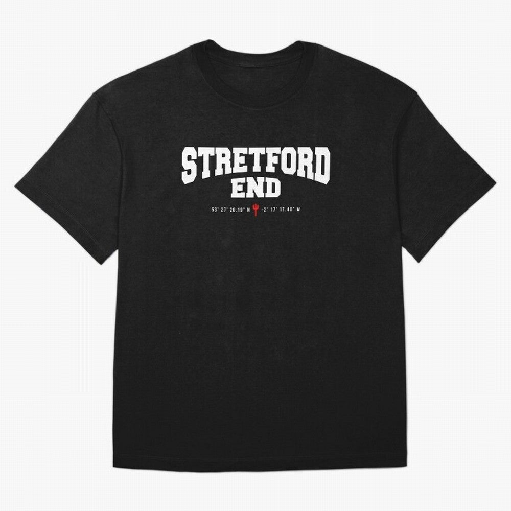 Stretford End - Manchester United Oversized T-Shirt Keep the Match Day Mood of FIFA World Cup 2026 USA Canada Mexico for Fans of Haaland and Brazil, Portugal and Argentina, Bringing Match Day Excitement, Supporter Culture, Golden Goals and Global