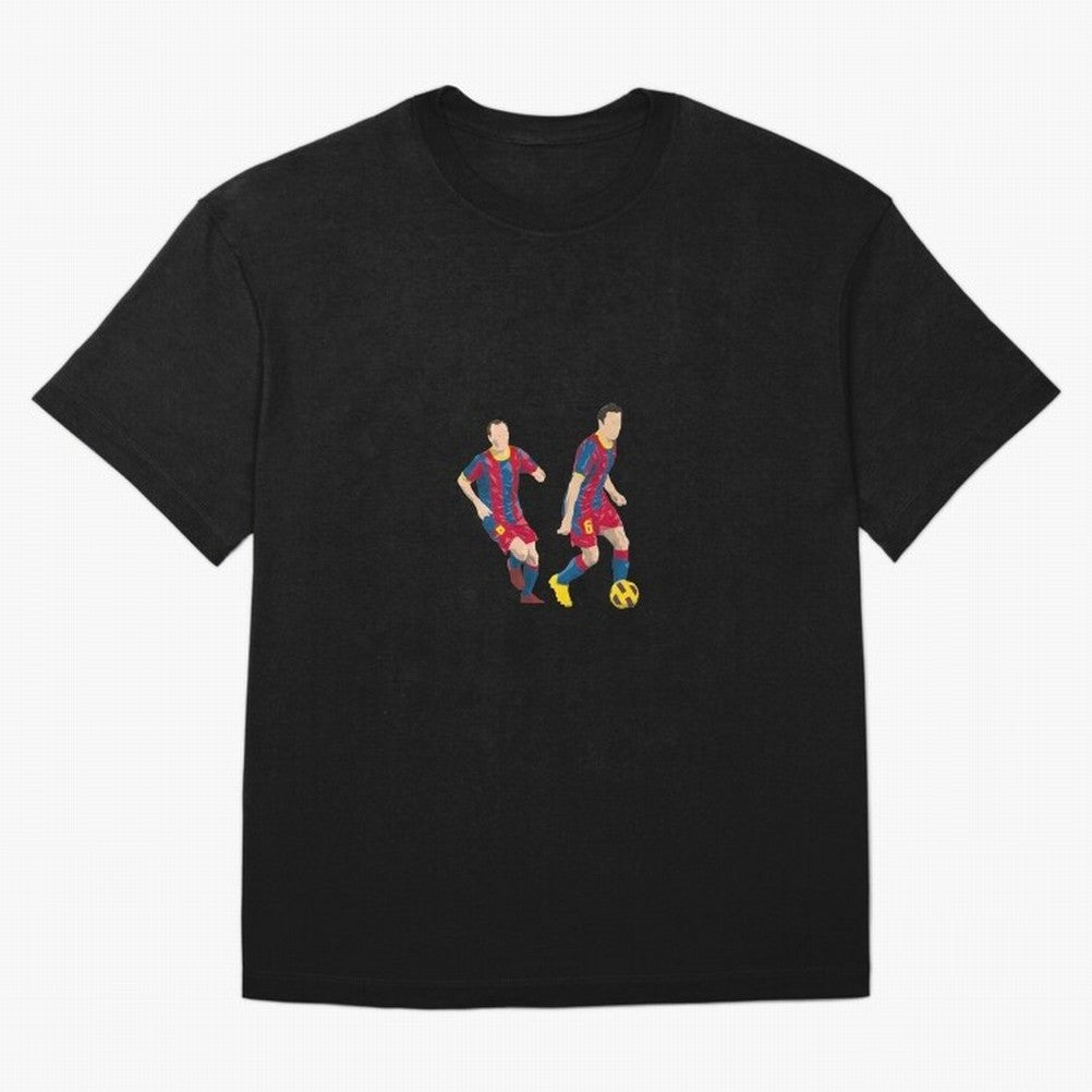 Andres Iniesta and Xavi Minimalist Oversized T-Shirt Carry FIFA World Cup 2026 Group Stage Connected to Cristiano Ronaldo, England Energy, Fan Favorite Moments, National Team Passion, Big Match Drama and Soccer History; Perfect for People Who Love