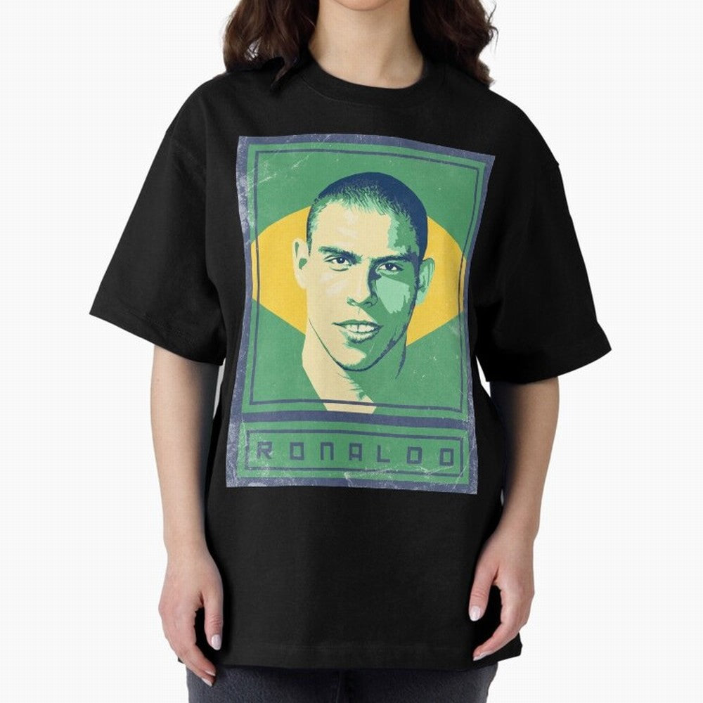 Ronaldo Brasil Oversized T-Shirt Bring a Vintage Feel to Match Day Hype around FIFA World Cup 2026 USA Canada Mexico, Cristiano Ronaldo, Haaland and CR7, Spain and Netherlands, Classic Soccer Heritage, Championship Pressure, Fan Loyalty and