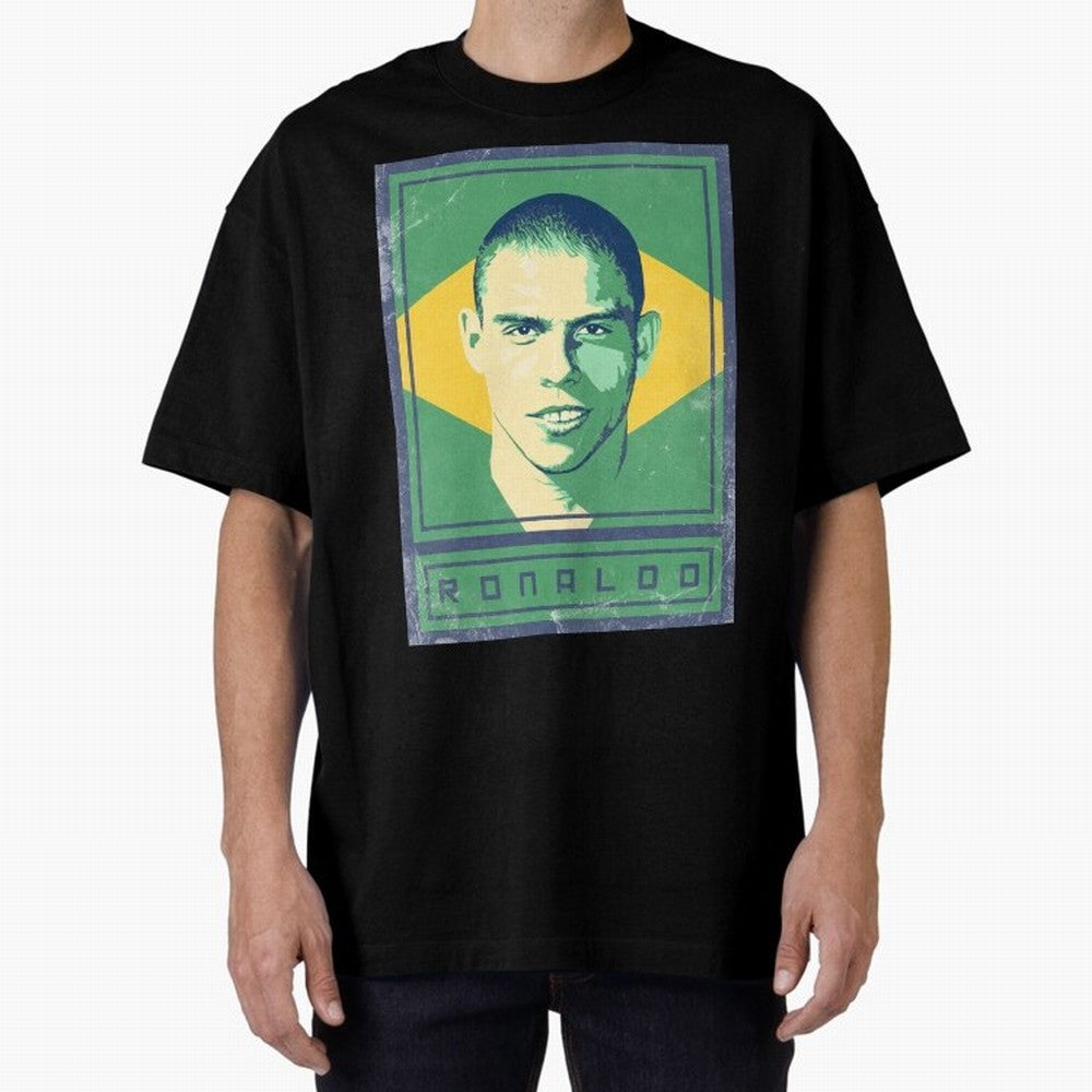 Ronaldo Brasil Oversized T-Shirt Bring a Vintage Feel to Match Day Hype around FIFA World Cup 2026 USA Canada Mexico, Cristiano Ronaldo, Haaland and CR7, Spain and Netherlands, Classic Soccer Heritage, Championship Pressure, Fan Loyalty and