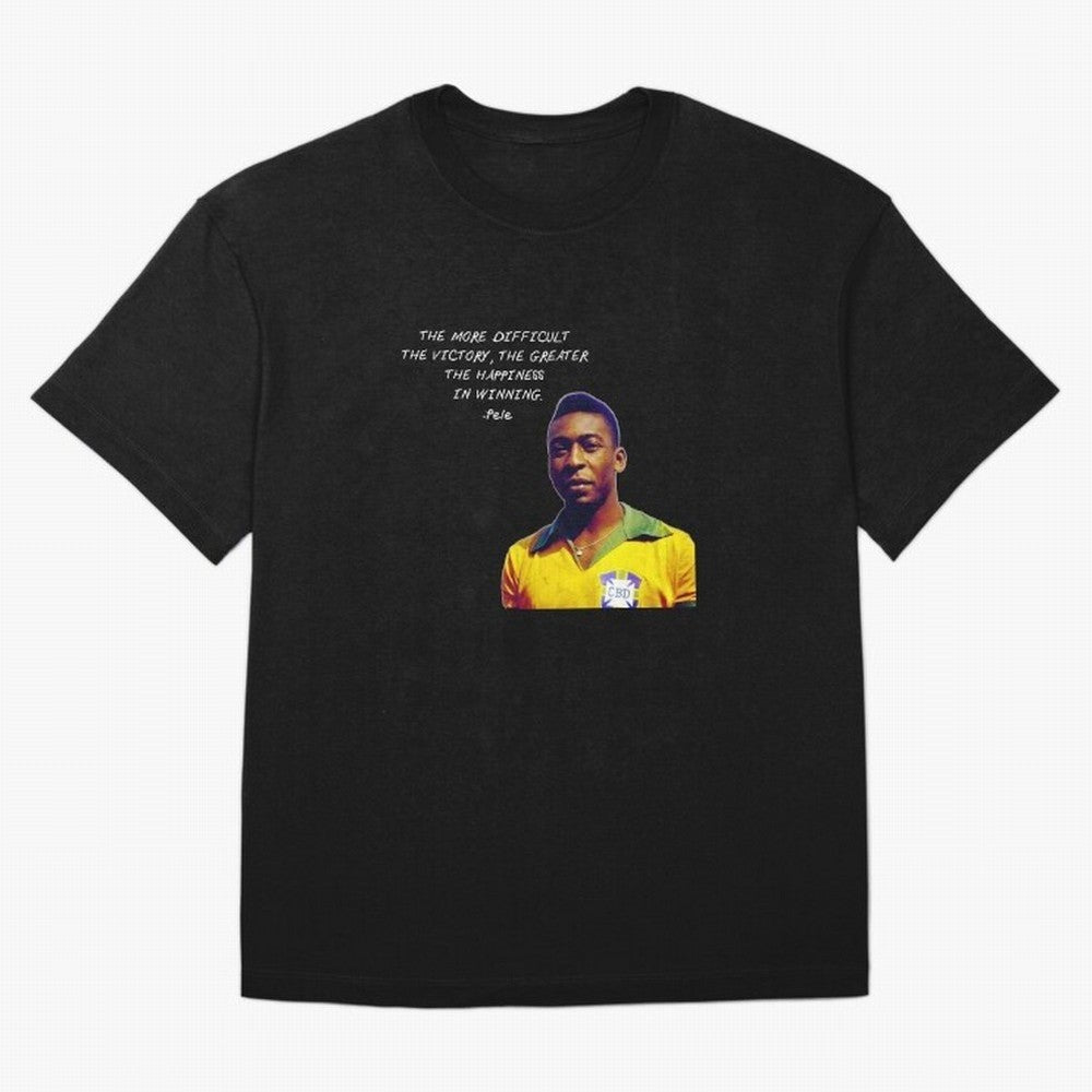 Pele Quote Oversized T-Shirt Celebrate Football Dreams Across FIFA World Cup 2026 for Fans of Cristiano Ronaldo, Haaland and CR7 and Argentina and Brazil, Bringing Worldwide Fan Energy, Dramatic Goals, Stadium Lights and Championship Celebrations;