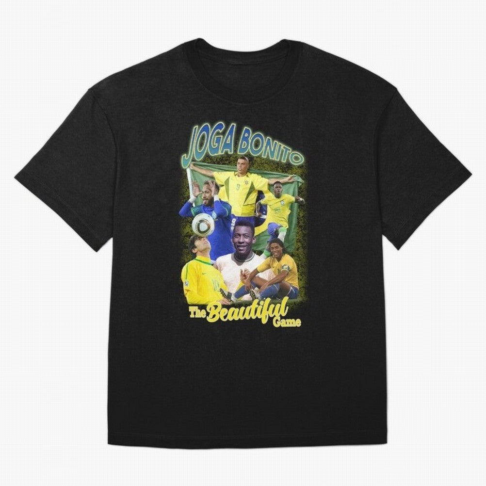 Joga Bonito Brazil Oversized T-Shirt Honor the Football Icons of Global Football Passion for FIFA World Cup 2026 USA Canada Mexico, Connected to Cristiano Ronaldo, Netherlands, Supporter Pride, Iconic Celebrations, Legendary Names and Global Match