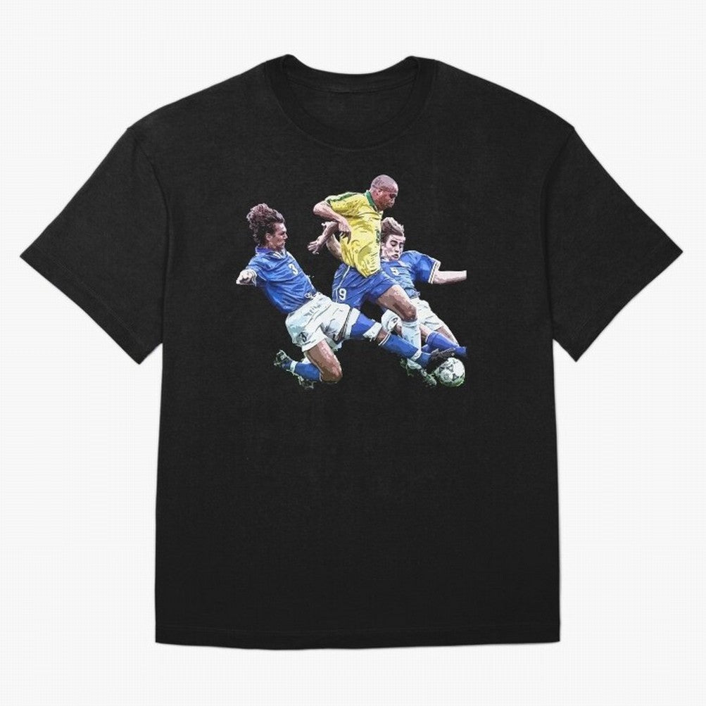 Ronaldo vs Maldini & Cannavaro Oversized T-Shirt Stand Out with Spirit from FIFA World Cup 2026 Group Stage for Fans of Messi, CR7 and Mbappe and England, Bringing Championship Spirit, Famous Goals, Roaring Crowds and International Football Unity;