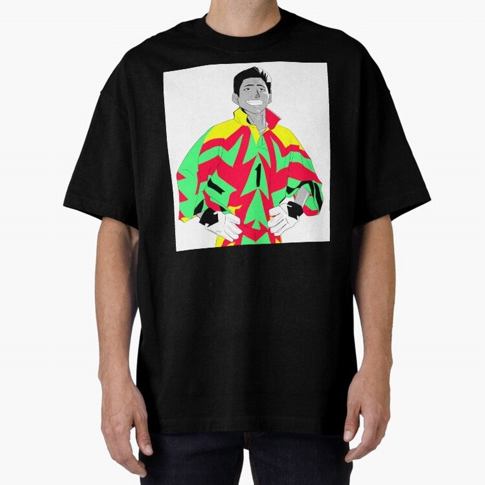 Jorge Campos the legend of soccer football in goal keeper Oversized T-Shirt Stand Proud for Match Day Hype around FIFA World Cup 2026 USA Canada Mexico, Cristiano Ronaldo, France and Portugal, Classic Soccer Heritage, Championship Pressure, Fan