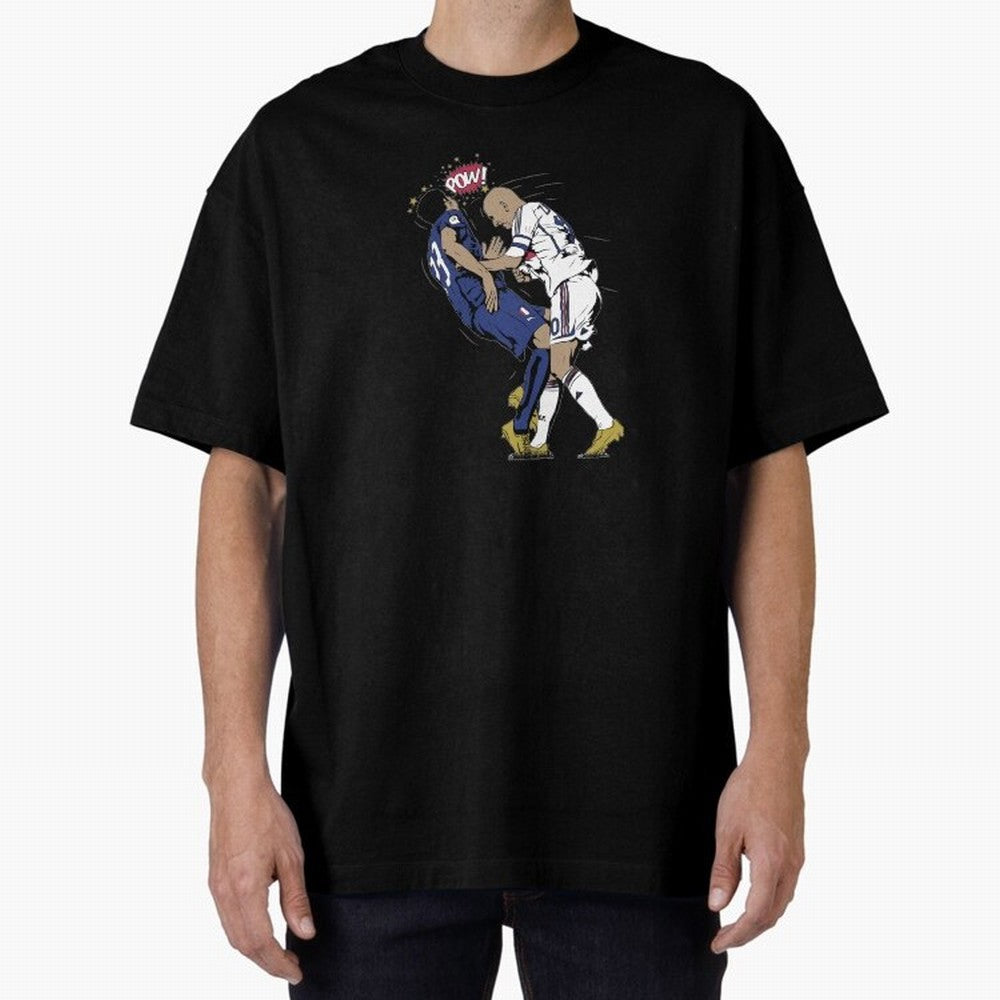 Zinedine Zidane Oversized T-Shirt Carry the Colors and Pride of FIFA World Cup 2026 USA Canada Mexico Spirit, Inspired by Brazil, Portugal and Argentina, Mbappe, Soccer Culture, Superstar Moments, National Team Dreams and Competitive Fire; Great