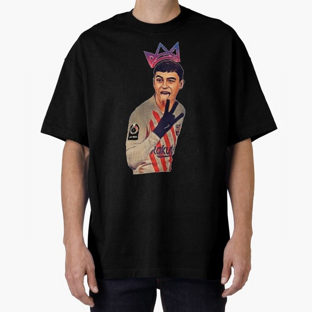 PEDRI Oversized T-Shirt Show Your Love for FIFA World Cup 2026 USA Canada Mexico Spirit, Featuring France, Mbappe and Neymar, Vintage Soccer Flavor, Modern Football Stars, National Flags and Final Night Emotion; Perfect for Supporters Who Want Bold
