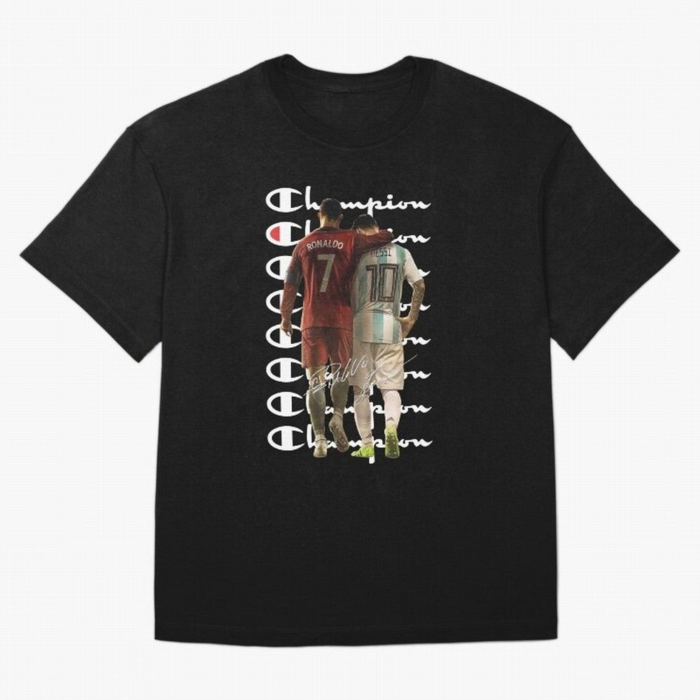 Ronaldos And Messis C-C-H-A-M-P-I-O-N-N Oversized T-Shirt Bring World Football Passion into the FIFA World Cup 2026 Journey through Cristiano Ronaldo Highlights, England and Germany Pride, Stadium Memories, Football Loyalty, International Chants