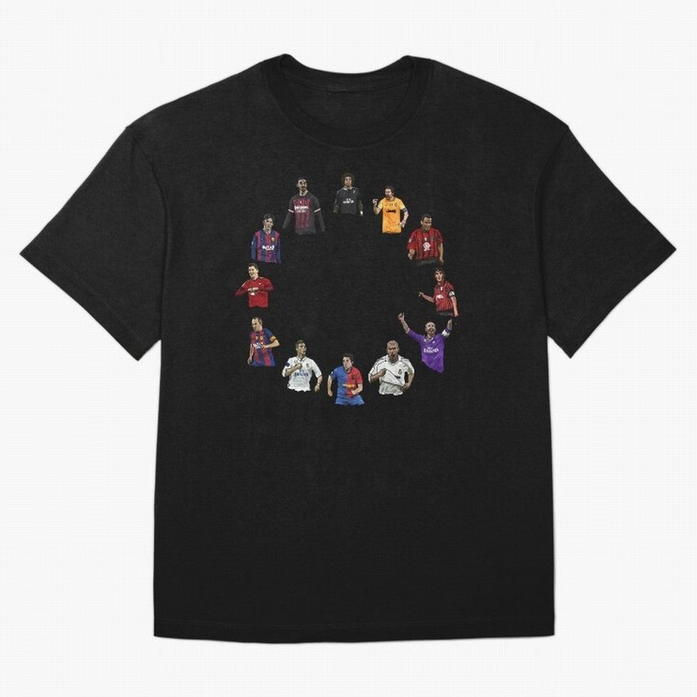 The Best football players Oversized T-Shirt Share the Excitement of FIFA World Cup 2026 Spirit, with Spain, Haaland and Mbappe, Goal Celebration Energy, Supporter Heritage, Football Icons and Worldwide Tournament Joy; Ideal for Football Dads,